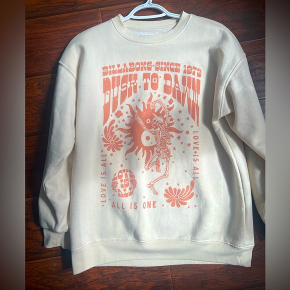 Antique white Billabong crewneck - Picture 1 of 4